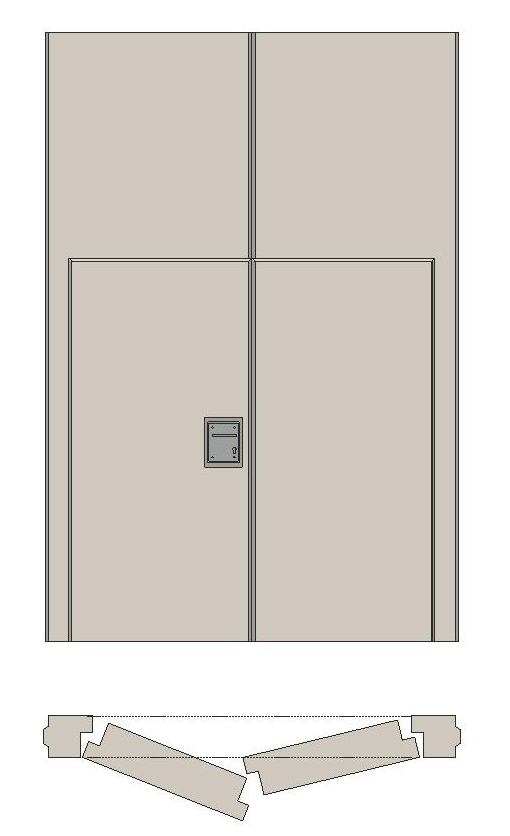 Optimal 110 DE-2 moduł drzwiowy dwuskrzydłowy